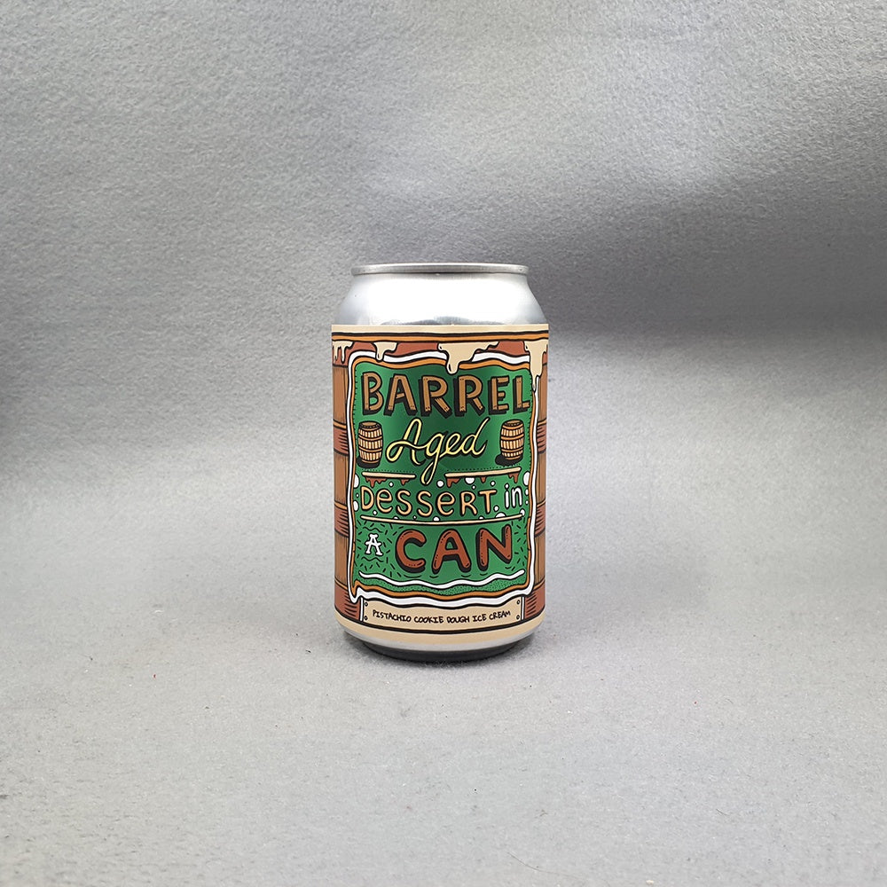 Amundsen Barrel-Aged Dessert in a Can Pistachio Cookie Dough Ice Cream
