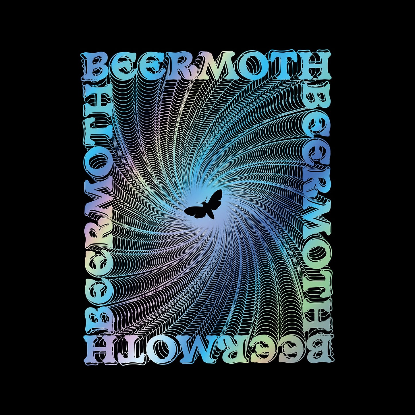 Beermoth 'Spiral' Holographic Foil A3 Poster