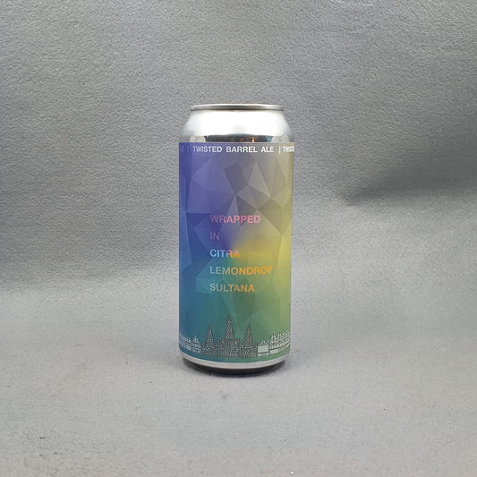 Twisted Barrel Wrapped in Citra Lemondrop Sultana