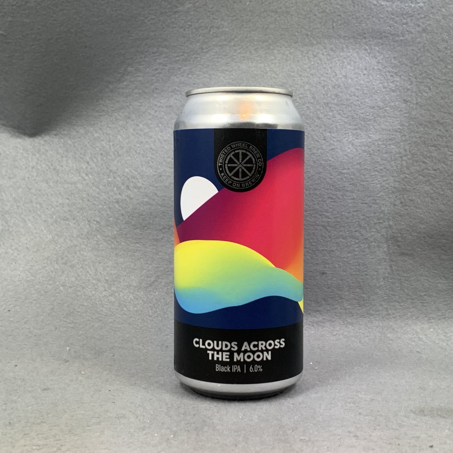 Twisted Wheel Clouds Across the Moon